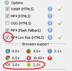 Low Res video for mobile devices Low Res video for mobile devices